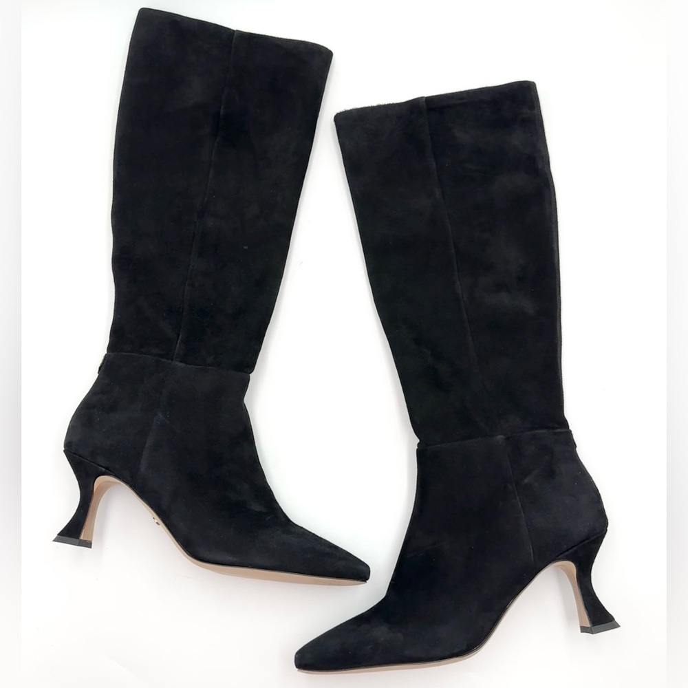 Sam Edelman Leigh Square Toe High Heel Dress Boots